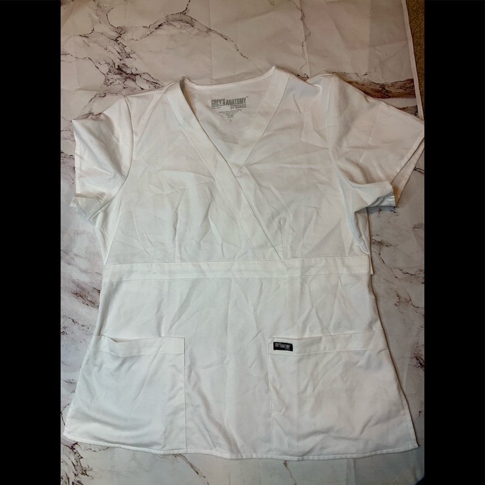 White Grey’s Anatomy Scrub Top